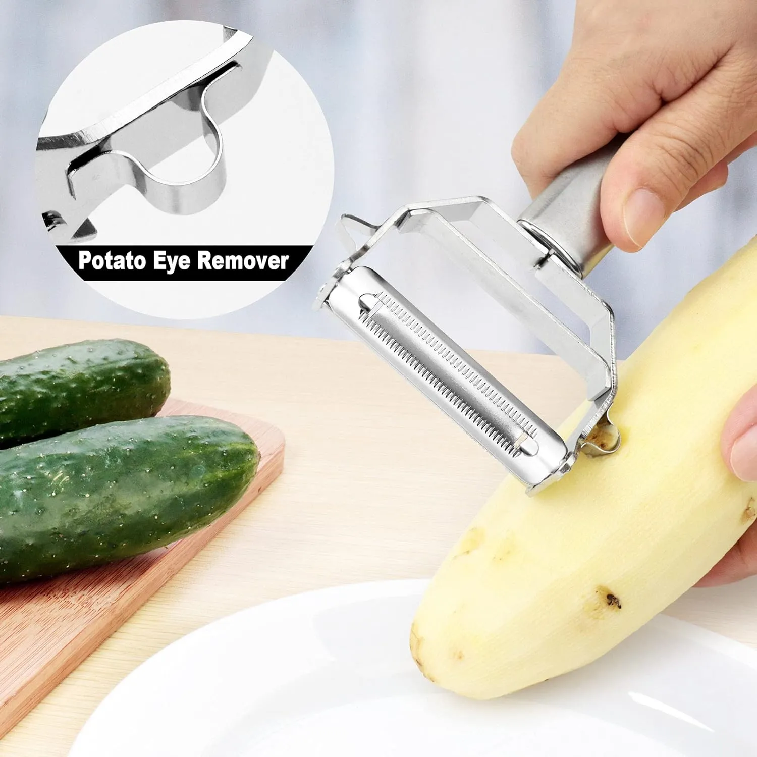 Multifunctional Stainless Steel Peeler