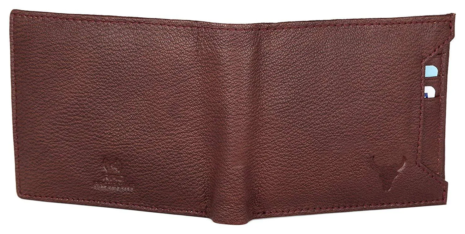 Napa Hide Brown Men's Wallet (NPH010 Maroon)