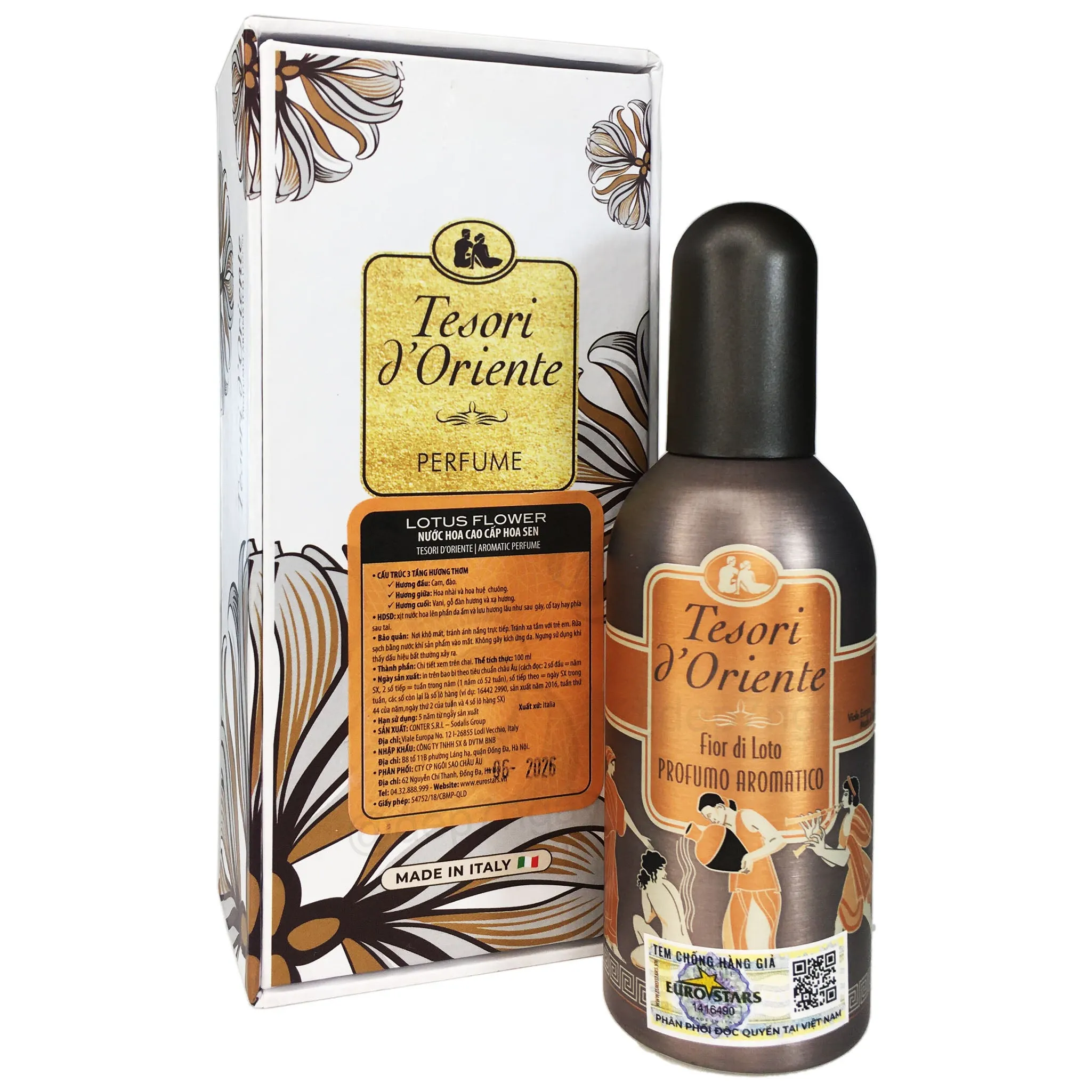 Nước Hoa Hương Sen Tesori d'Oriente Perfumes 100ml
