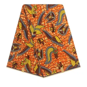Orange Gold Design Zulu Tradition Prints