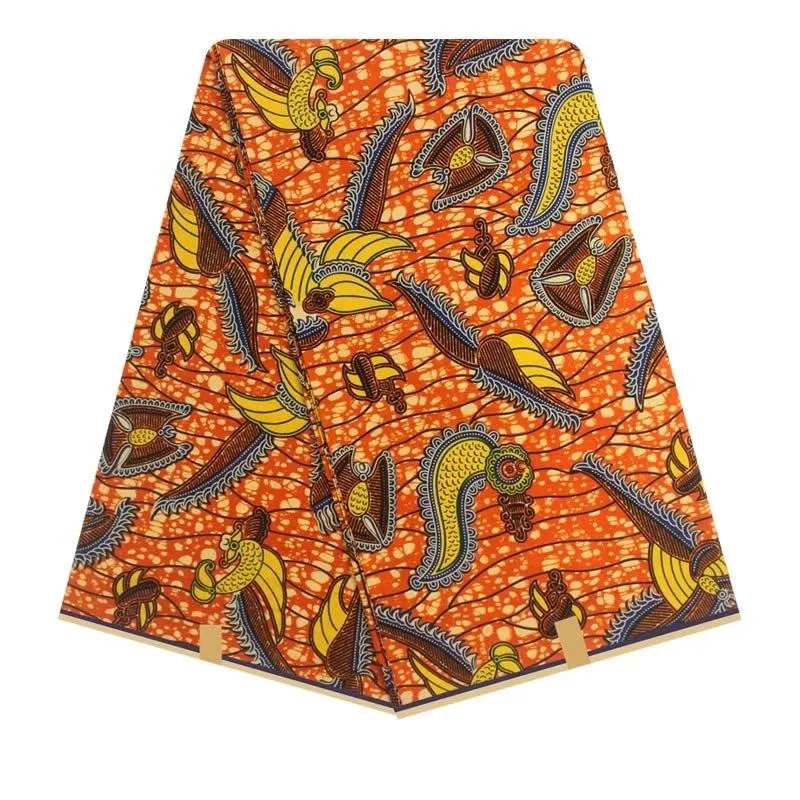 Orange Gold Design Zulu Tradition Prints