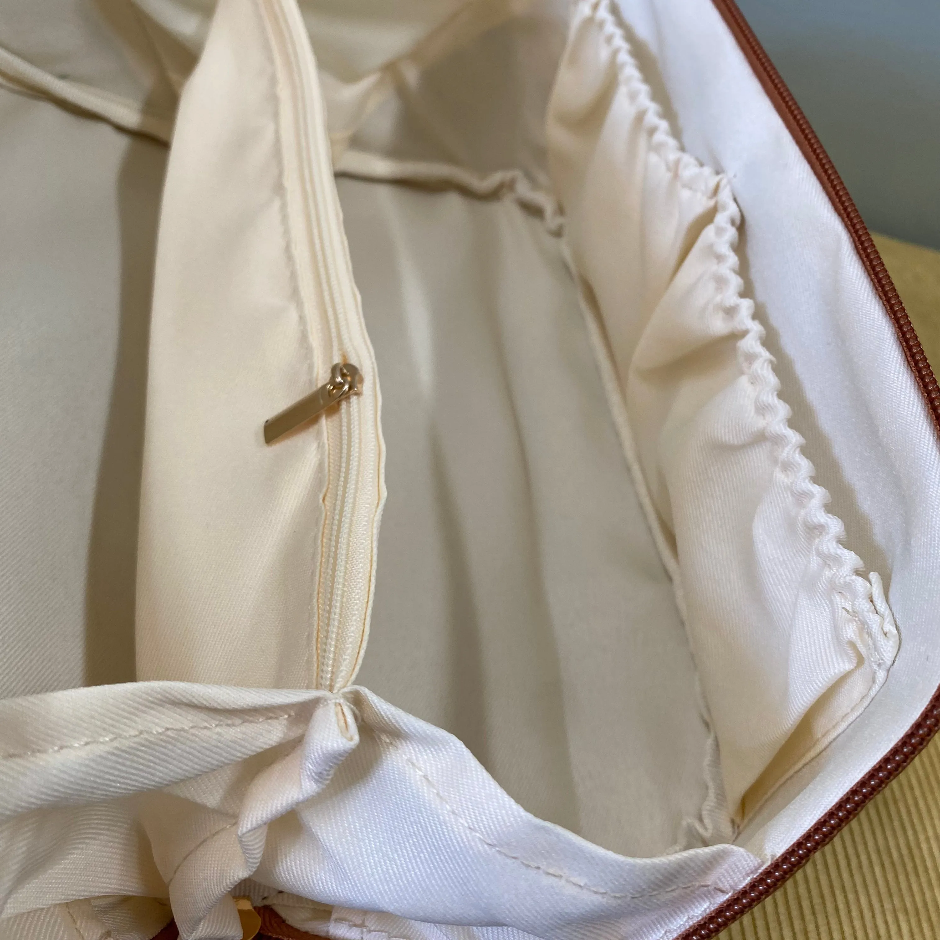 Oversized Lay Flat Cosmetic Bag - Embossed Floral - PREORDER