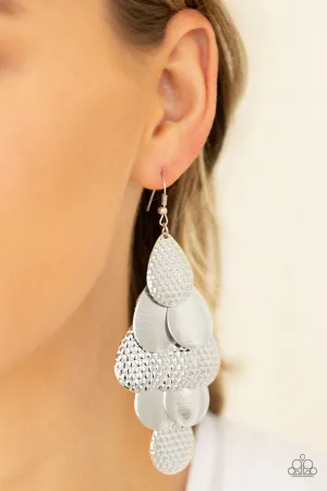 Paparazzi Chime Time Earrings Silver