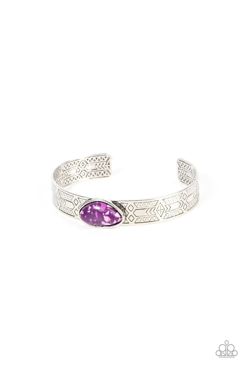 Paparazzi - Gobi Glyphs - Purple Bracelet