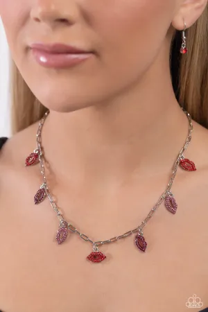 Paparazzi KISS the Mark Necklace Red