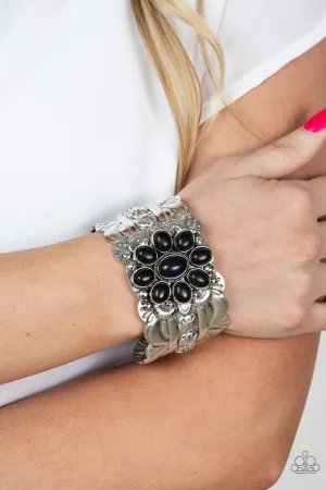 Paparazzi - Southern Eden - Black Bracelet