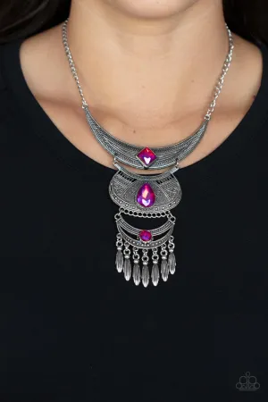 Paparazzo - Lunar Enchantment - Pink Necklace