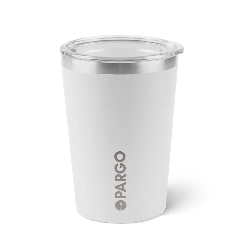 PARGO 12OZ INSULATED REUSABLE CUP - BONE WHITE