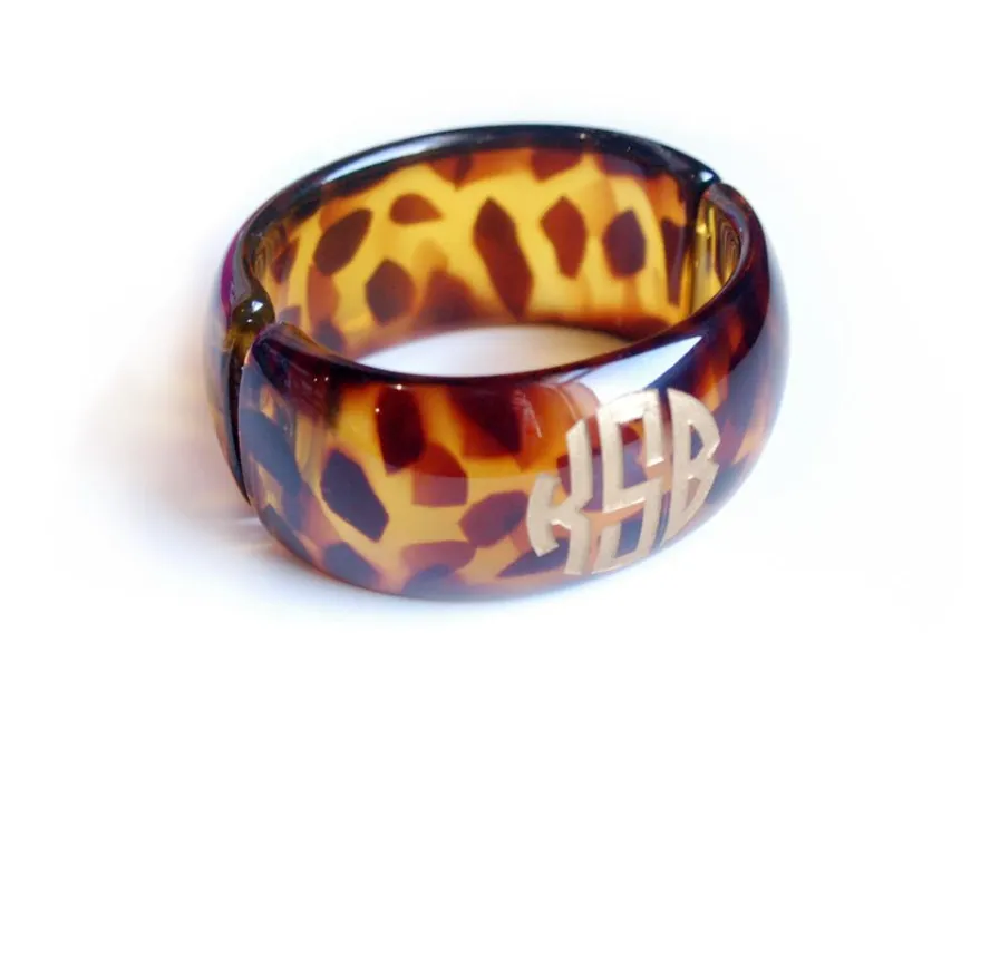 Parker Monogram Cuff Bangle Bracelet