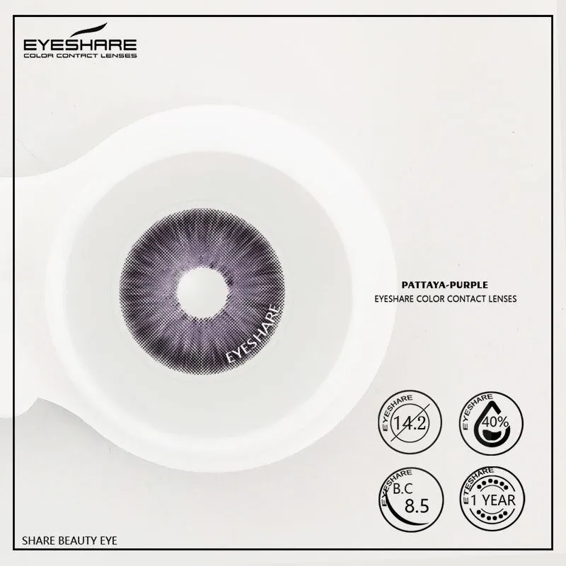 Pattaya Purple 14.2mm 1 Pair | 1 Year