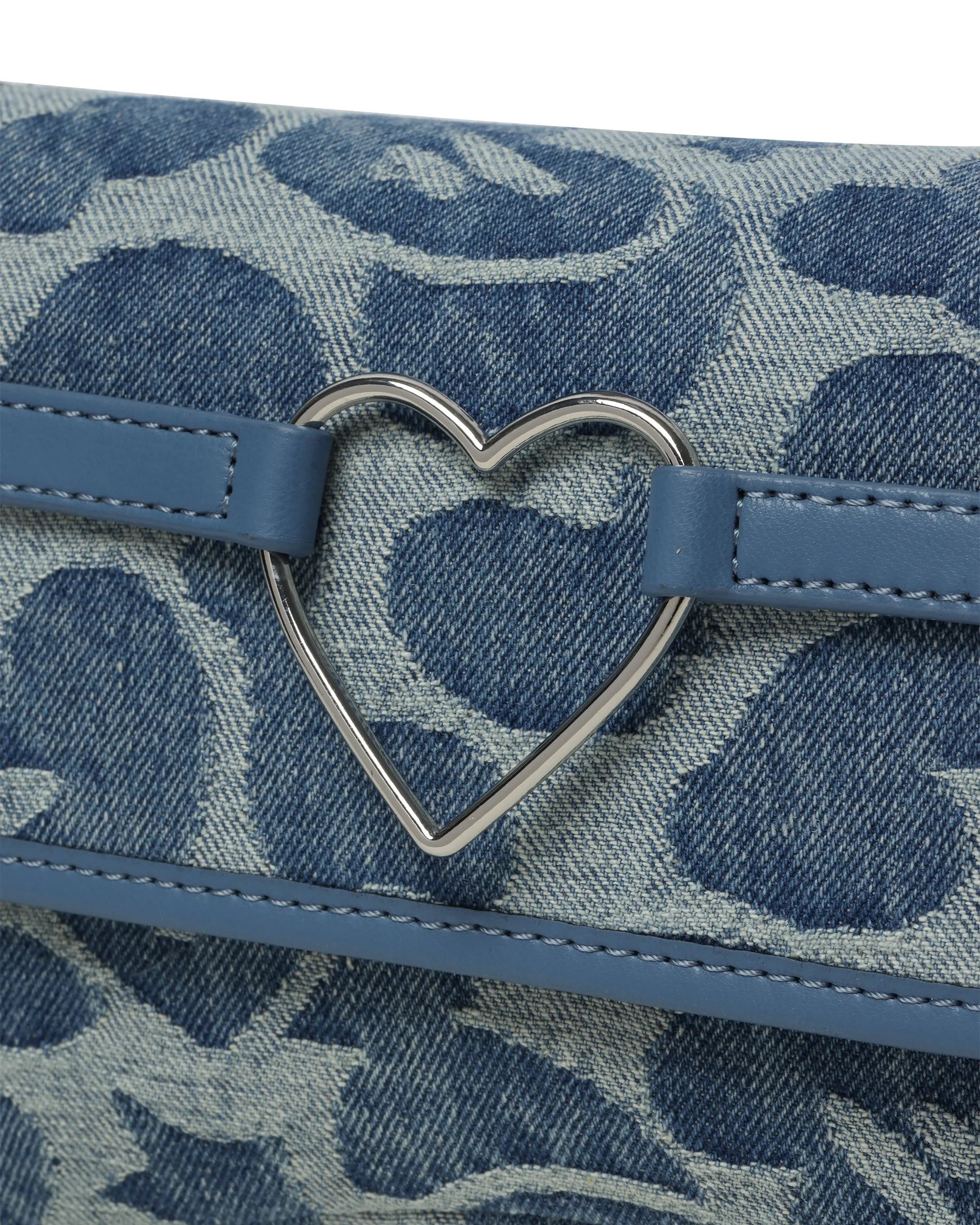 Pattern denim handbag