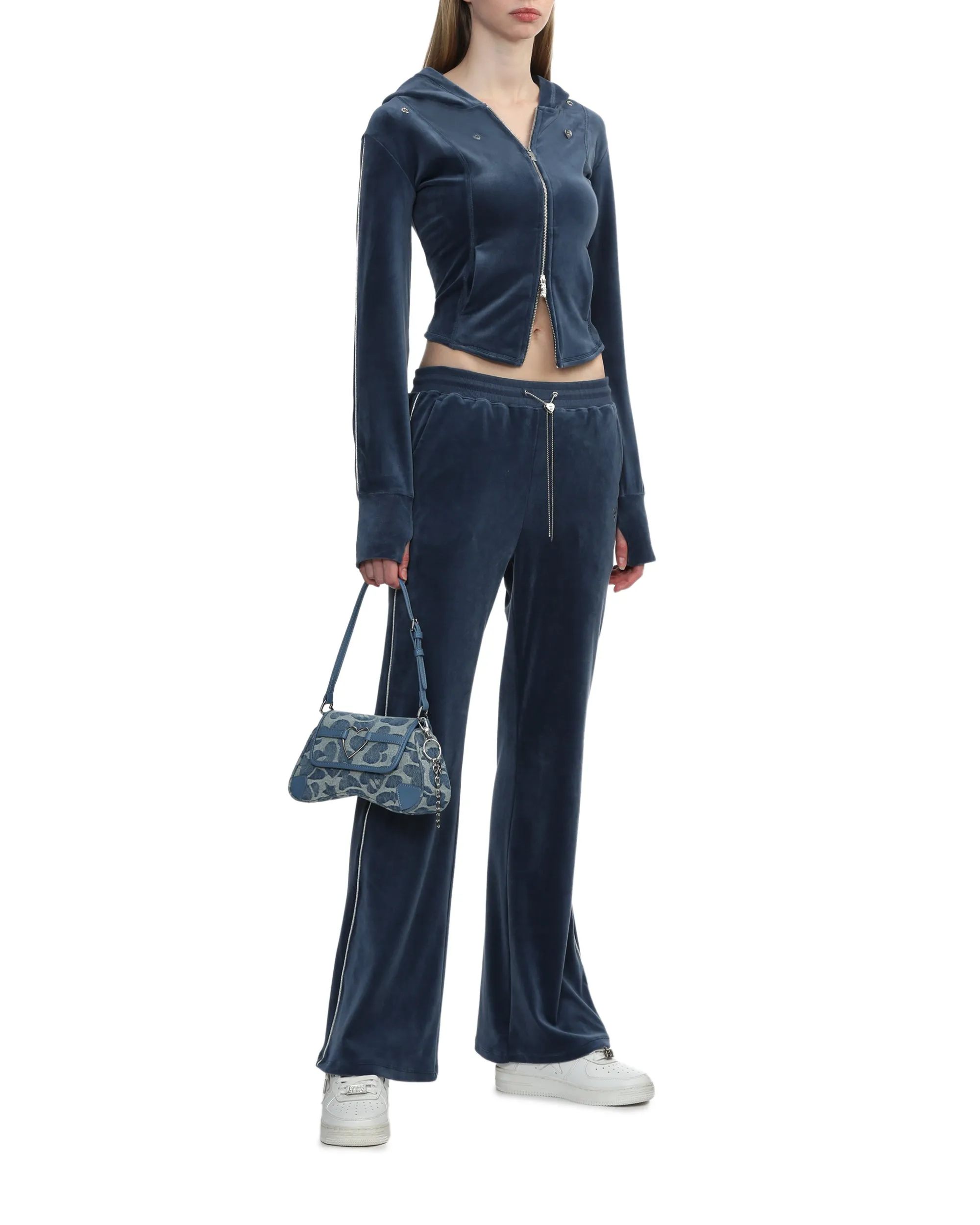 Pattern denim handbag
