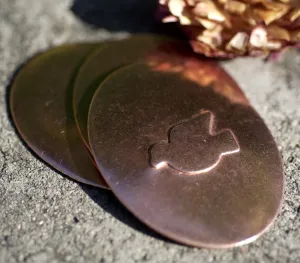 Peace Dove Embossed Blanks Enameling Stamping Texturing