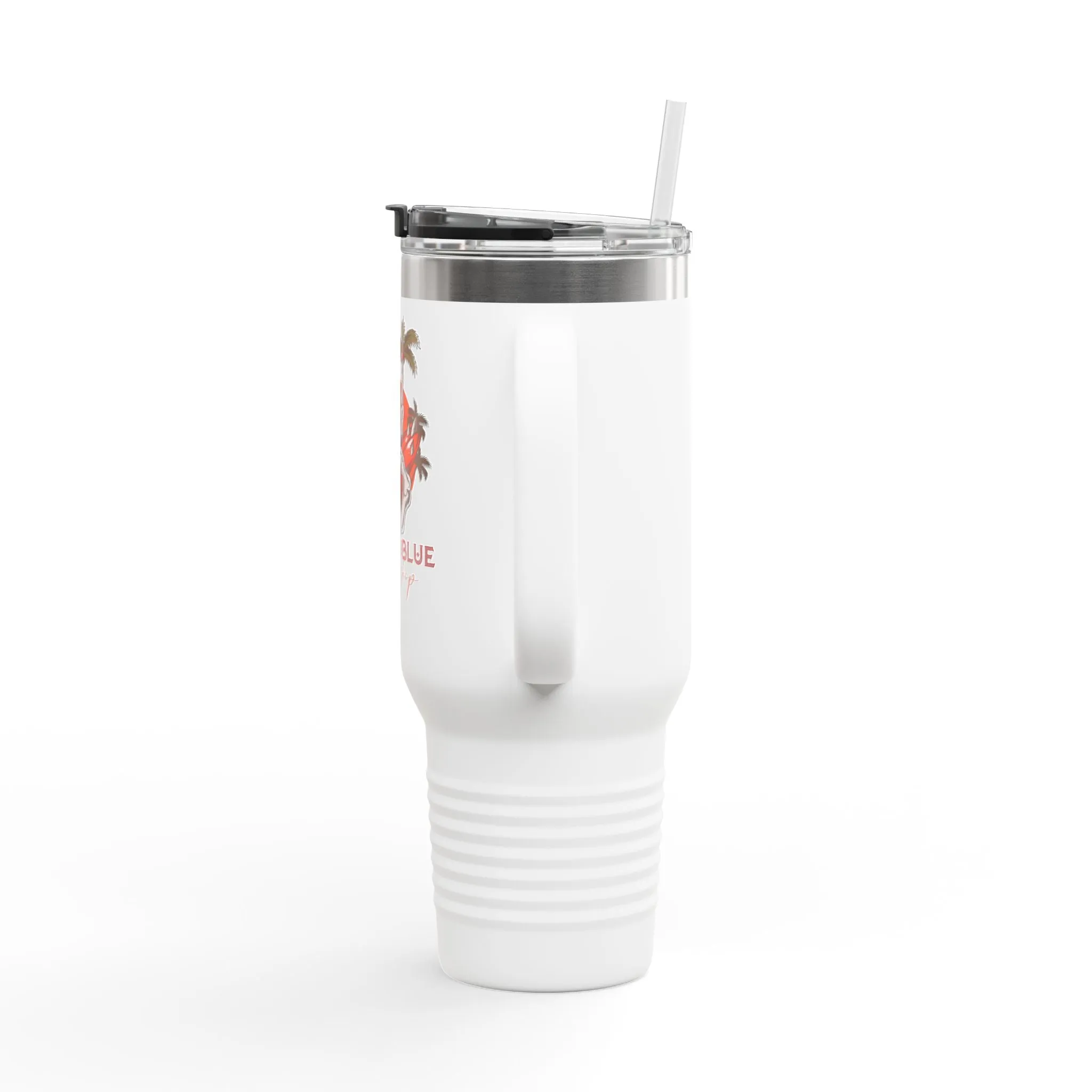 Peace/ Pacific Blue Surf Shop/  Insulated Travel Mug, 40oz