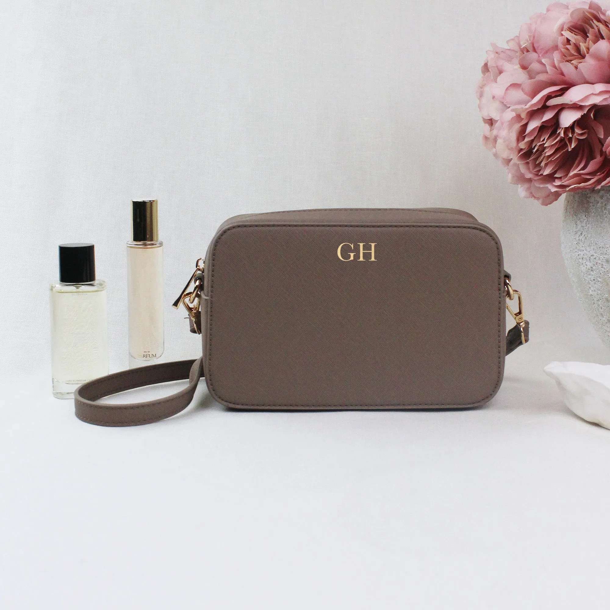 Personalised Shoulder Bag with Strap & Keyring Option