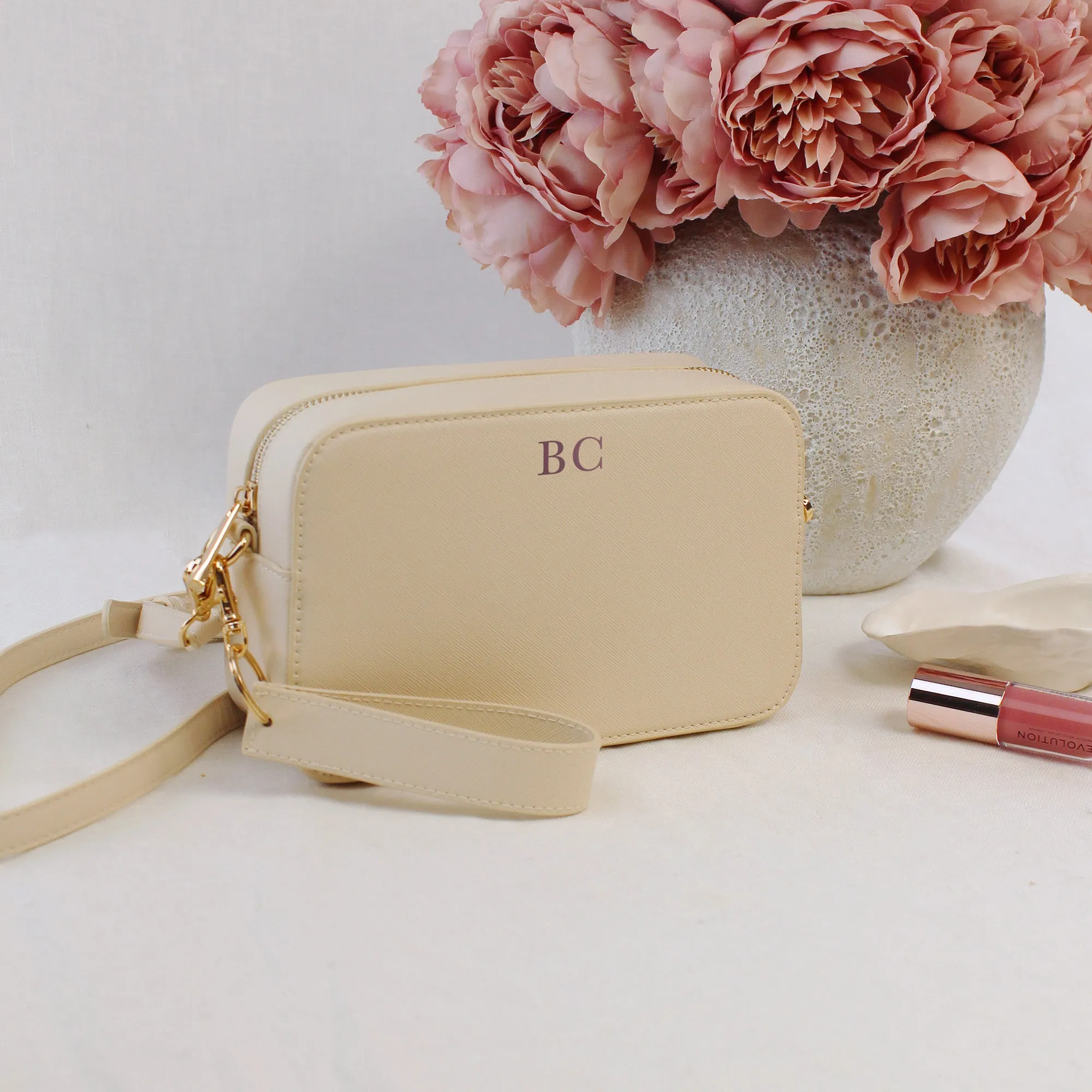 Personalised Shoulder Bag with Strap & Keyring Option