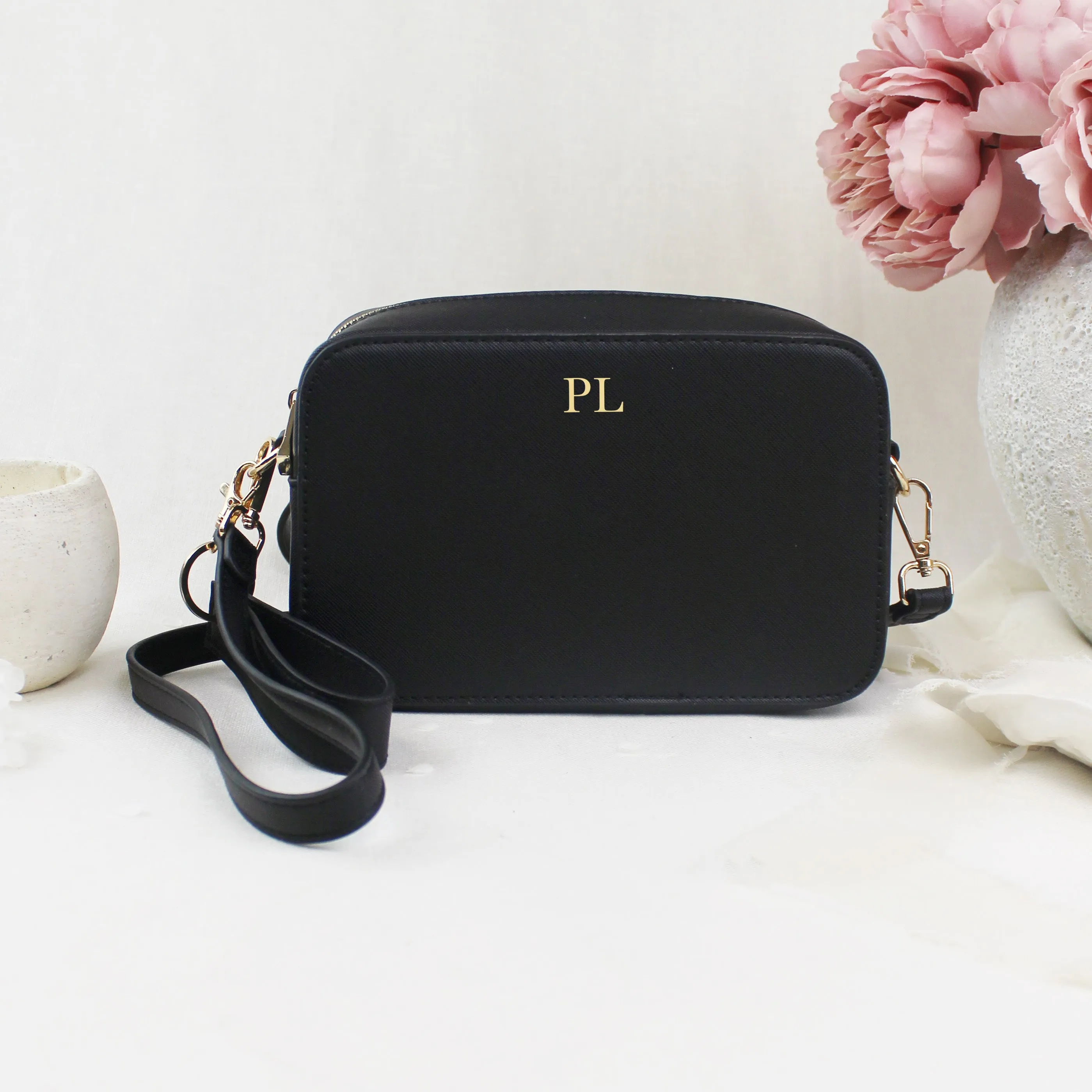 Personalised Shoulder Bag with Strap & Keyring Option
