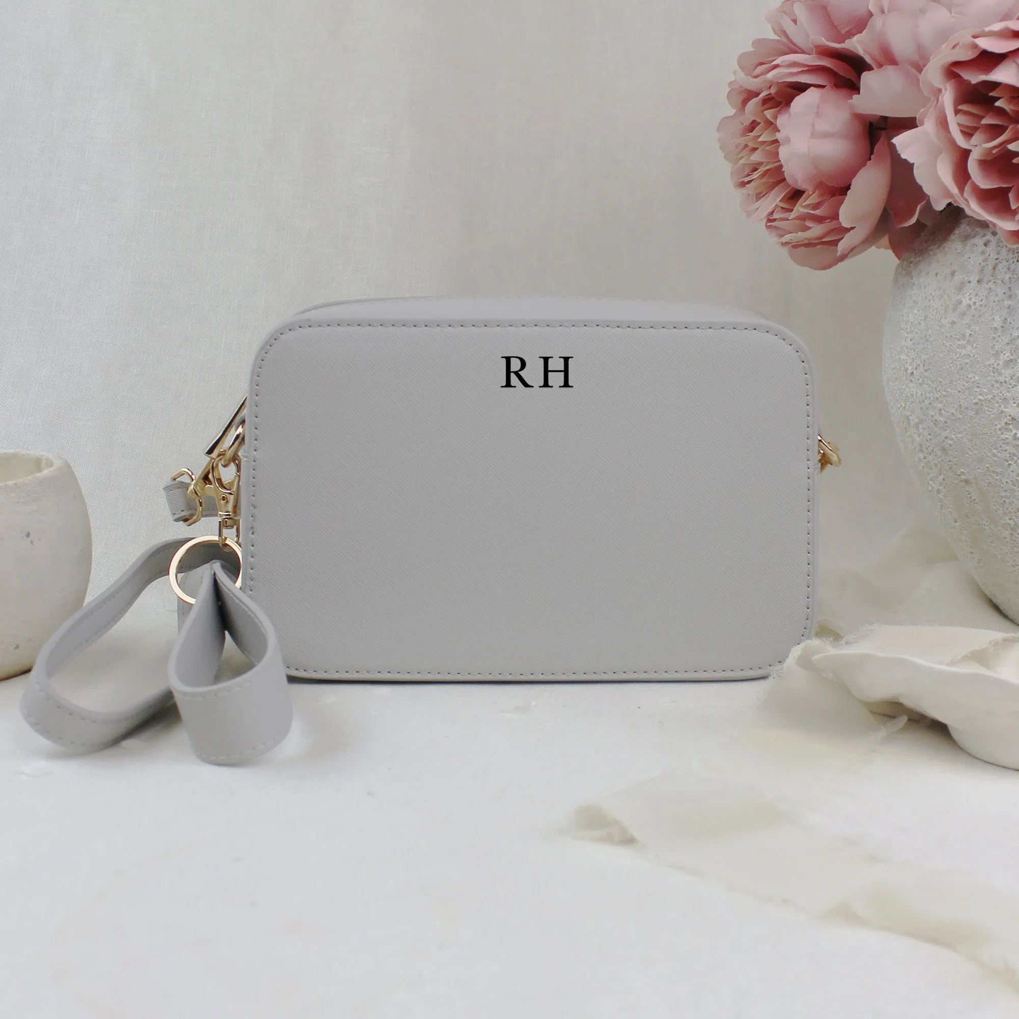 Personalised Shoulder Bag with Strap & Keyring Option