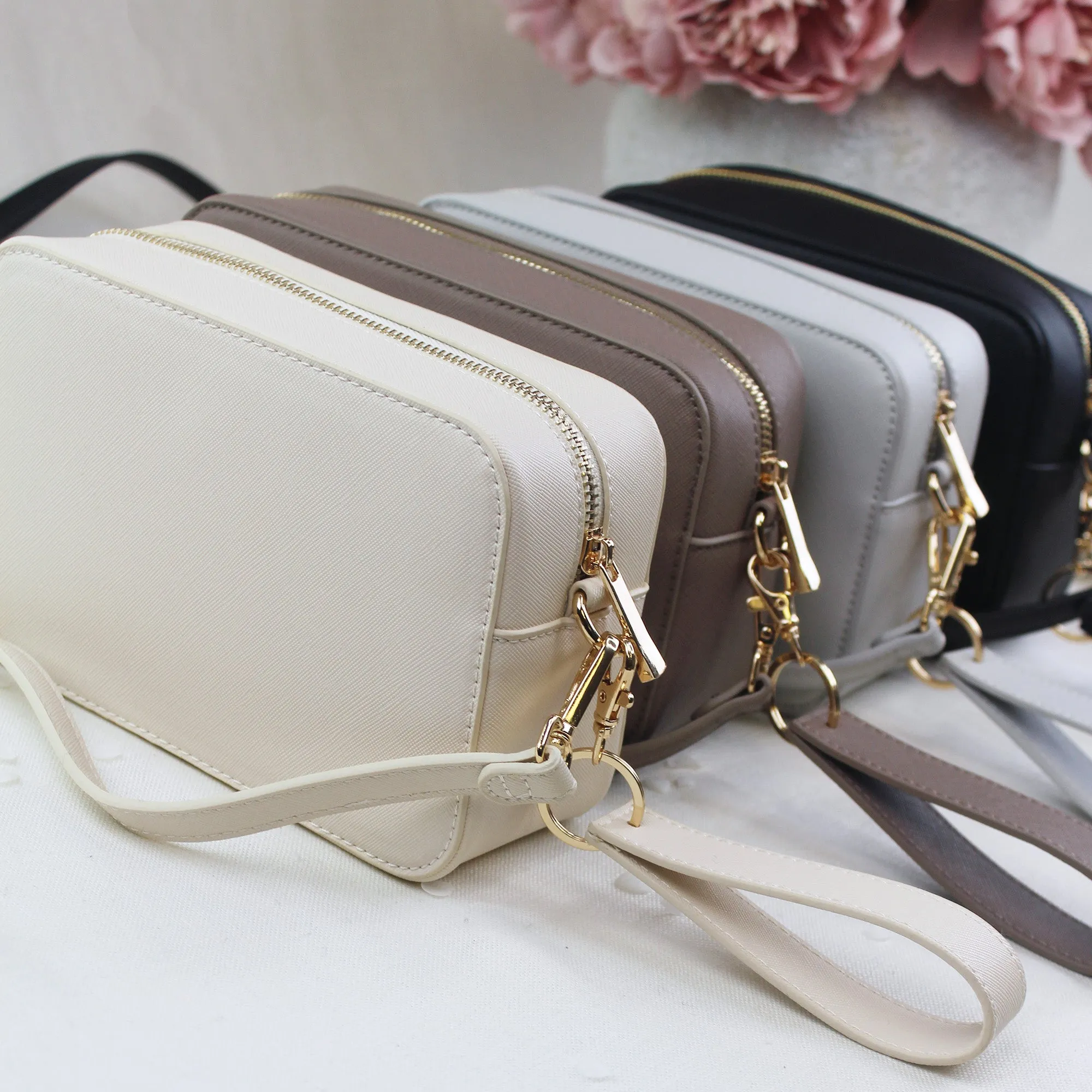 Personalised Shoulder Bag with Strap & Keyring Option