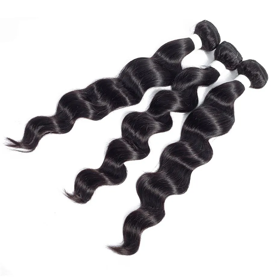 Peruvian Loose Deep Bundles With 4×4 Closure 10A Grade 100% Human Remy Hair MYLOCKME
