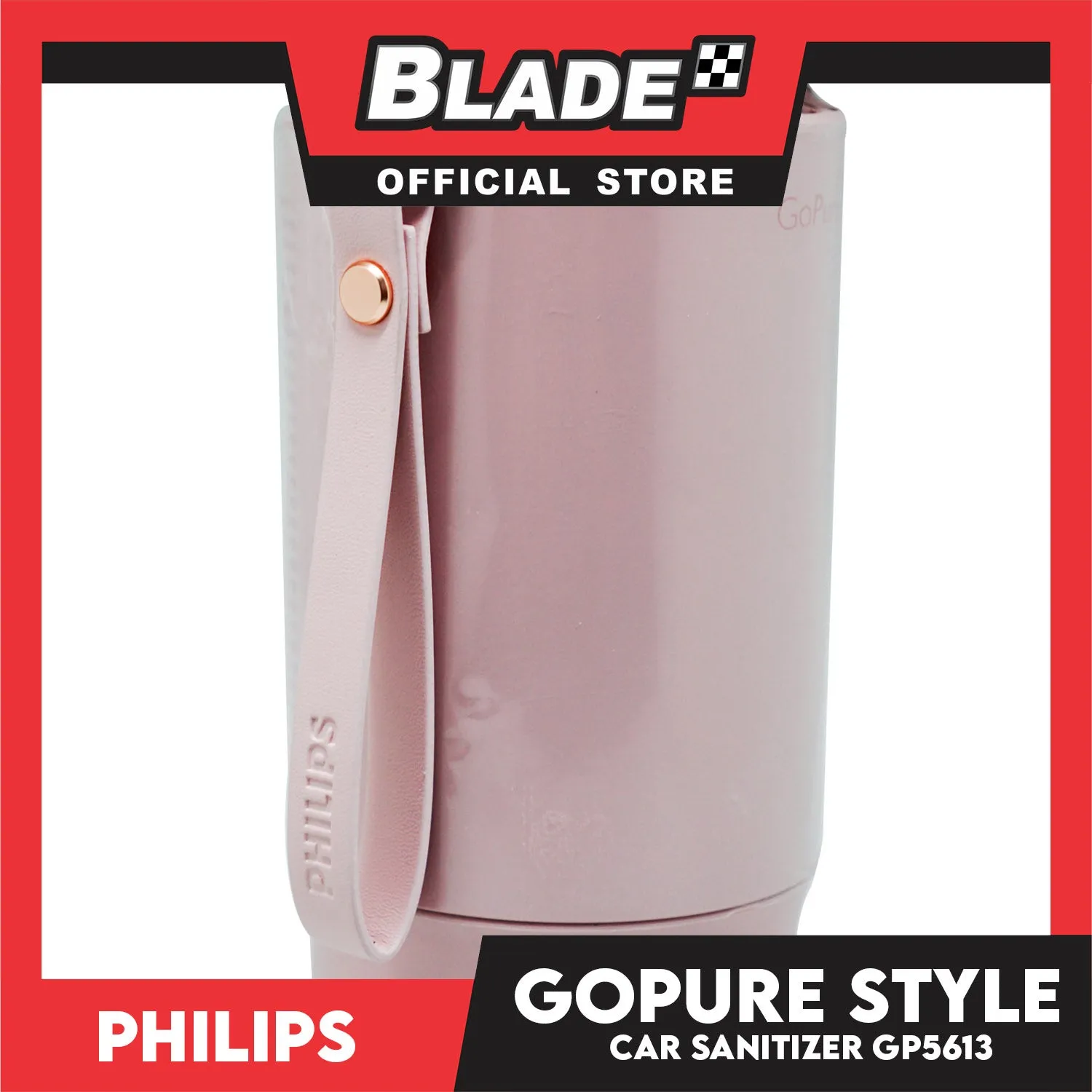 Philips GoPure Style Car Air Sanitizer GP5613 (Pink) for Car Air Sanitizer Destroy Airborne Microbes