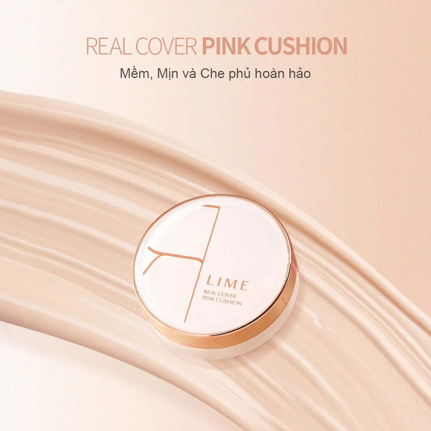 Phấn Nước Lime Real Cover Pink Cushion 20g