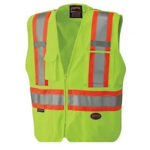 Pioneer 6936 Hi-Viz Safety Tear-Away Mesh Back Vest - Yellow