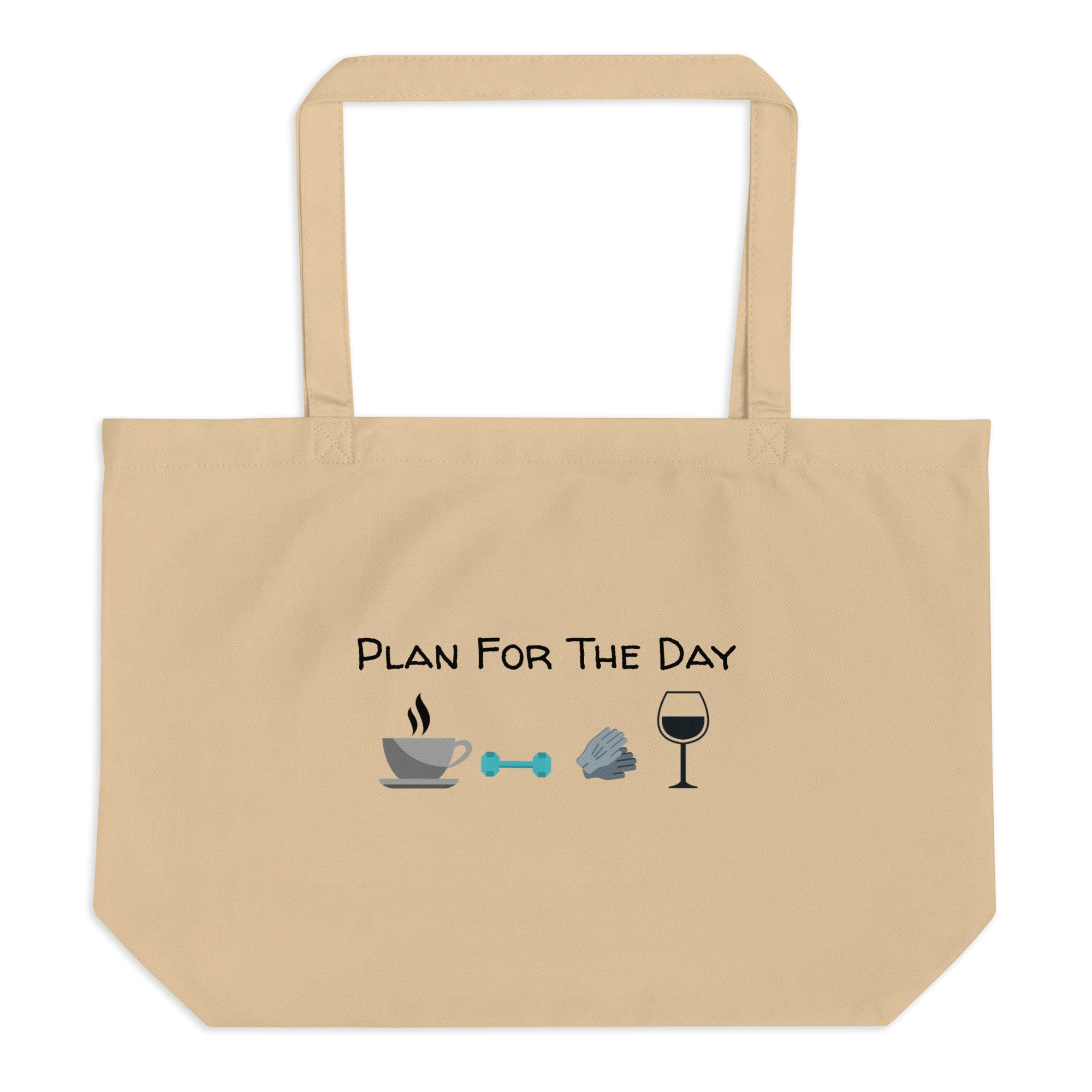 Plan for the Day - Obedience X-Large Tote/ Shopping Bags