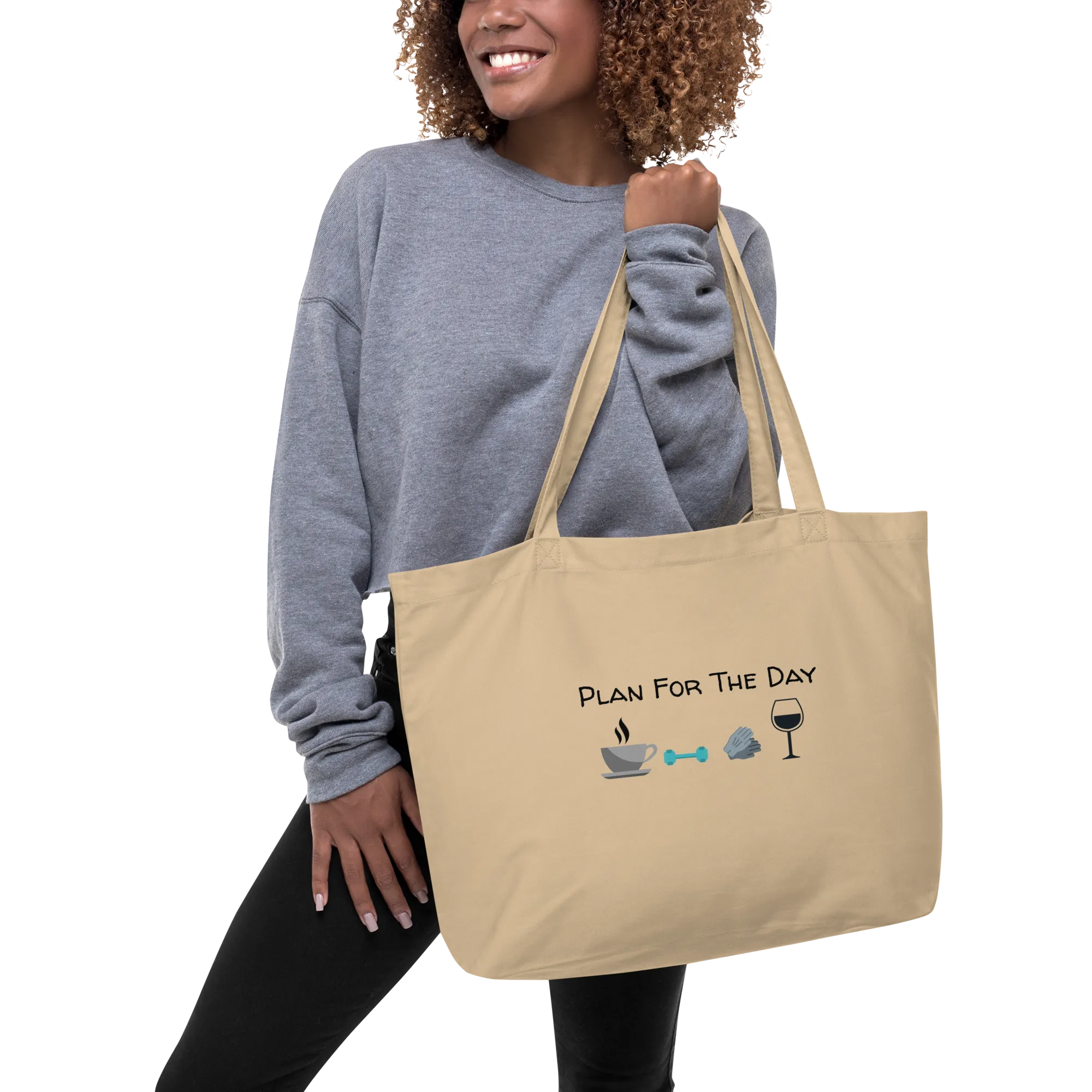 Plan for the Day - Obedience X-Large Tote/ Shopping Bags