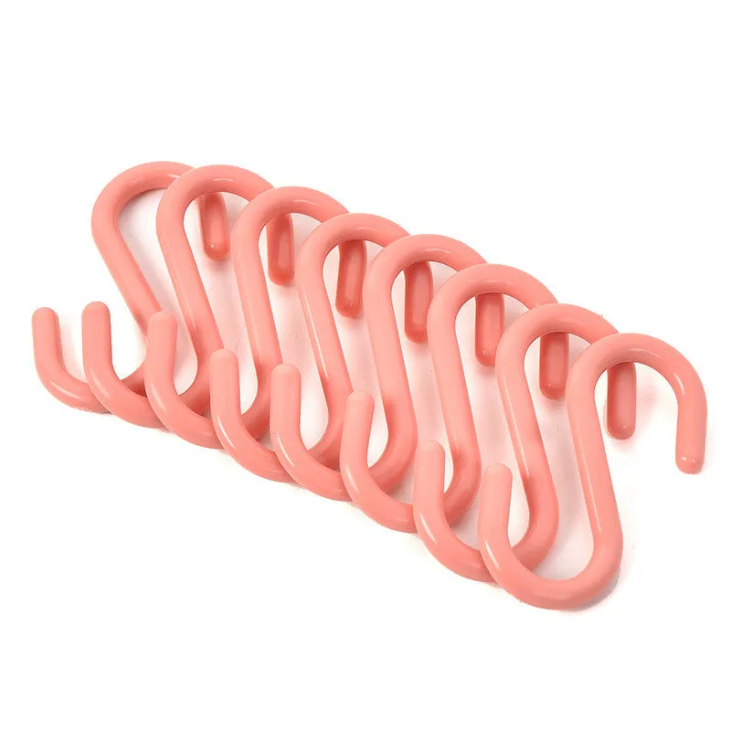 Plastic S-shaped Multifunctional Wardrobe Door Back Hook