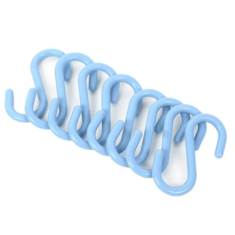 Plastic S-shaped Multifunctional Wardrobe Door Back Hook