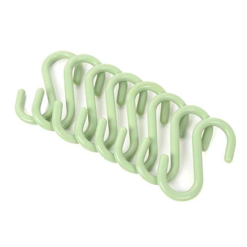 Plastic S-shaped Multifunctional Wardrobe Door Back Hook