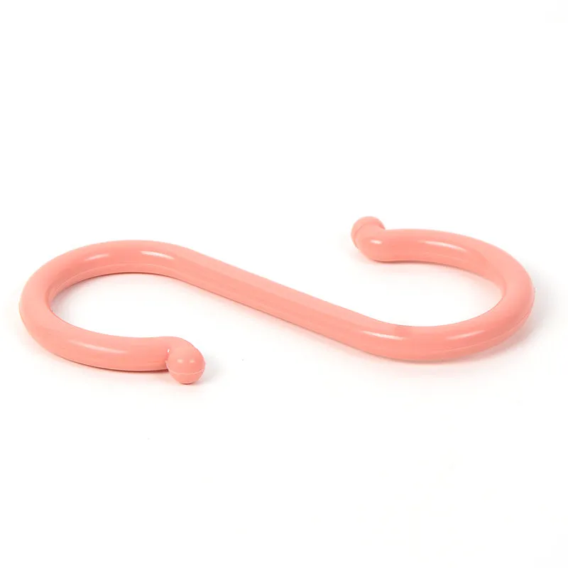 Plastic S-shaped Multifunctional Wardrobe Door Back Hook