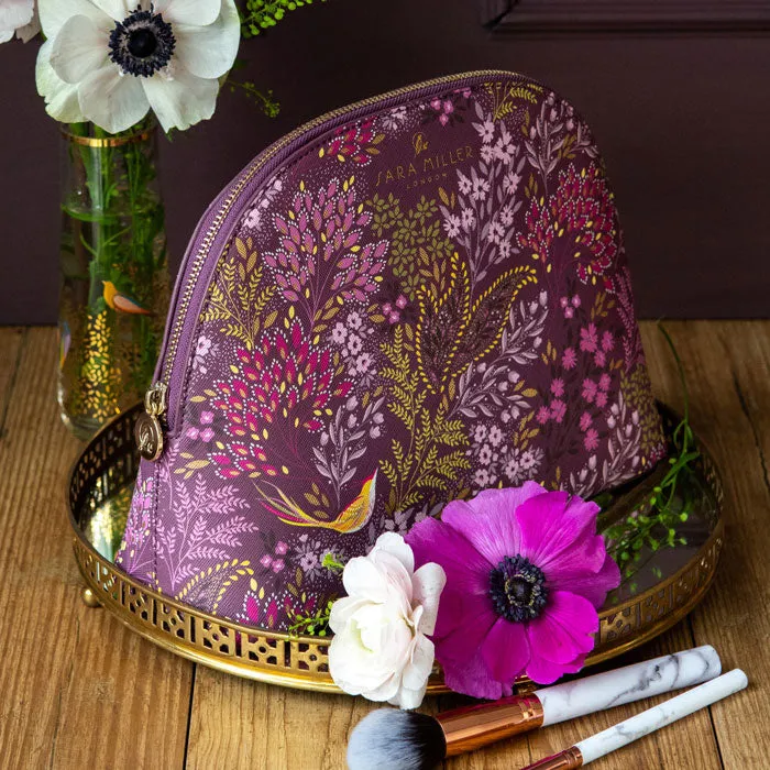Plum Songbird Large Cosmetic Bag