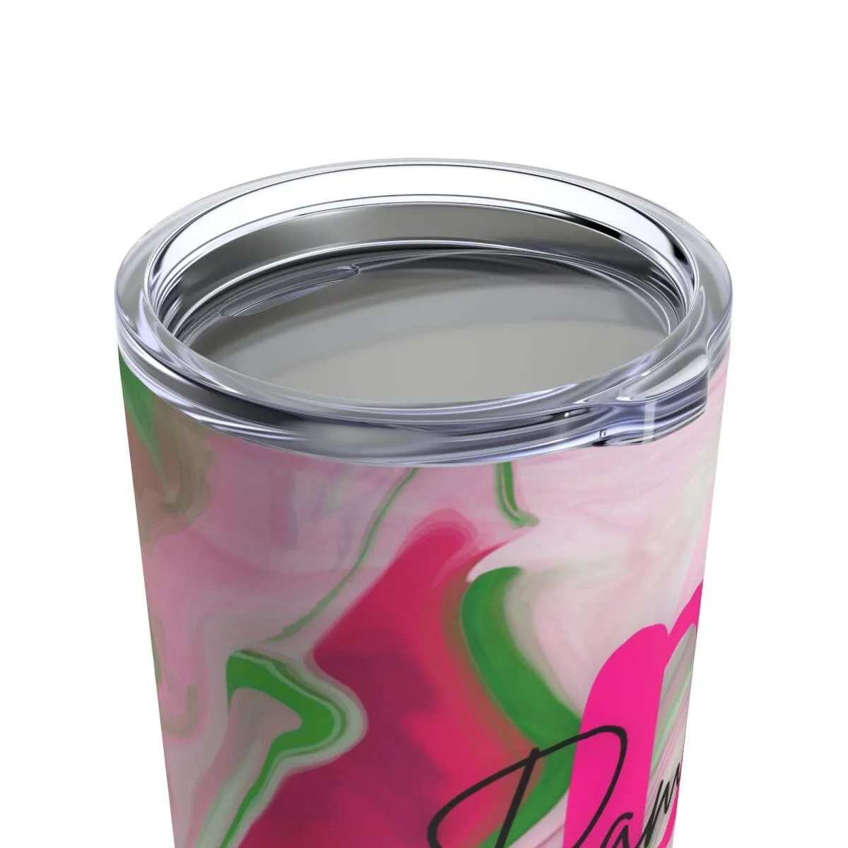 PNK Pink & Green Watercolor Customized Tumbler