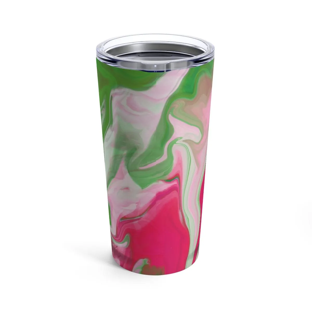 PNK Pink & Green Watercolor Customized Tumbler