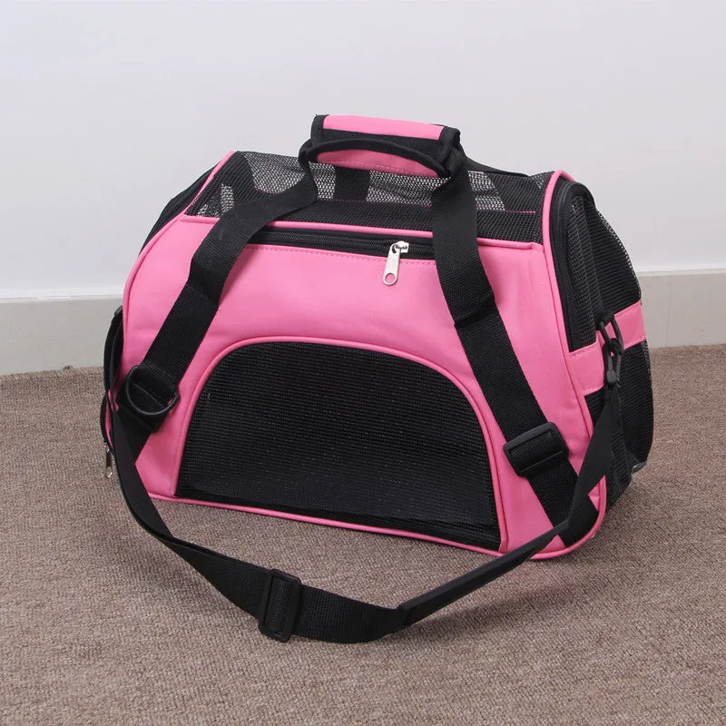 Portable Pet Mesh Carrier  Pet Travel Bags