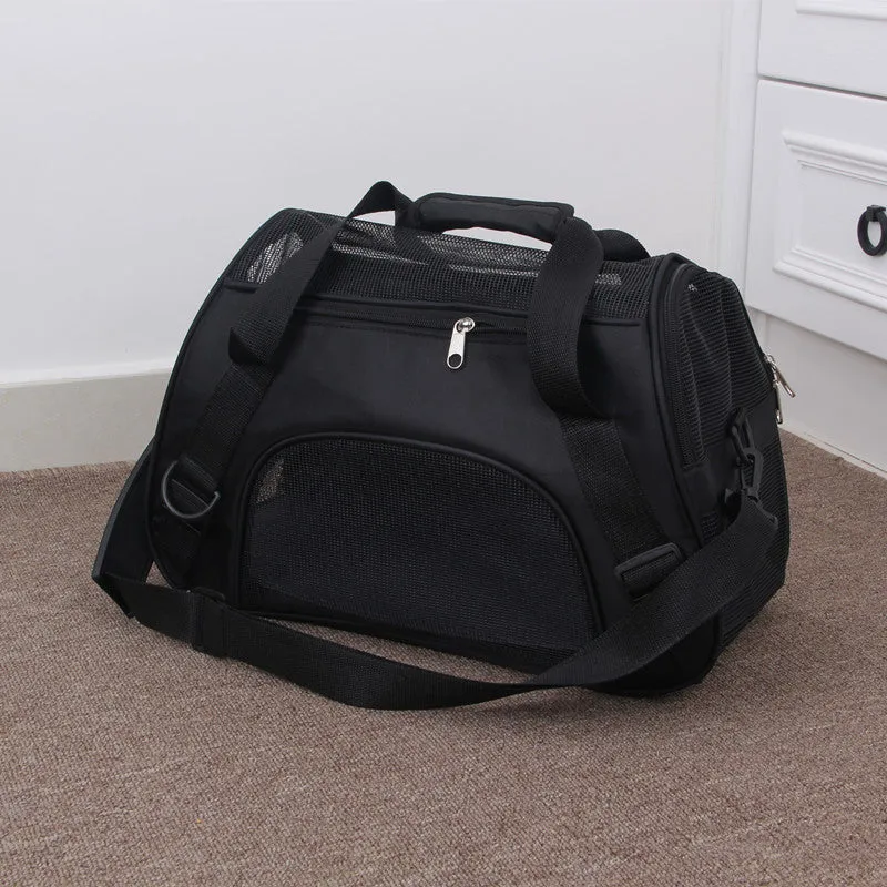 Portable Pet Mesh Carrier  Pet Travel Bags