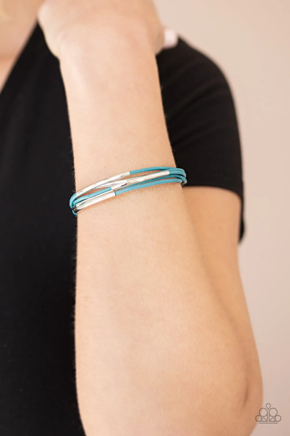Power CORD Blue Bracelet