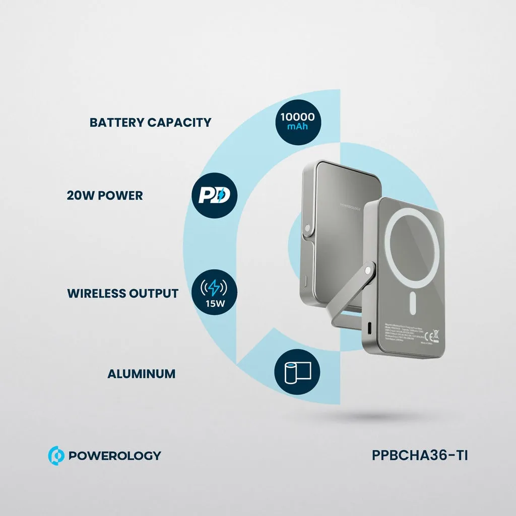 Powerology 10000mAh Magsafepower Glass Surface