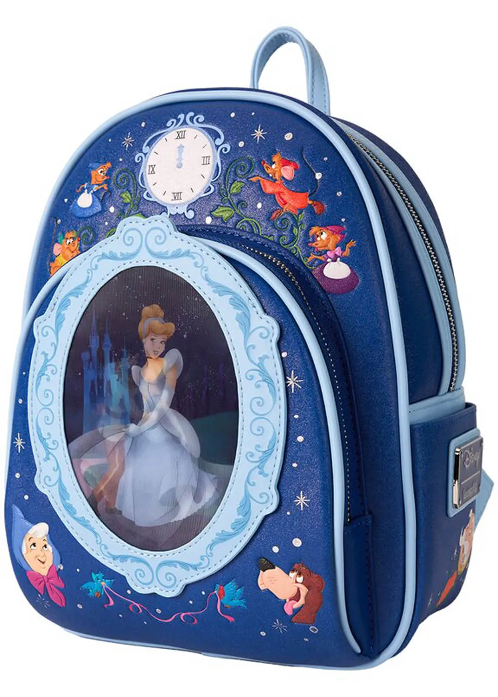 PRE-ORDER Loungefly Disney Cinderella 75th Anniversary Lenticular Backpack Blue