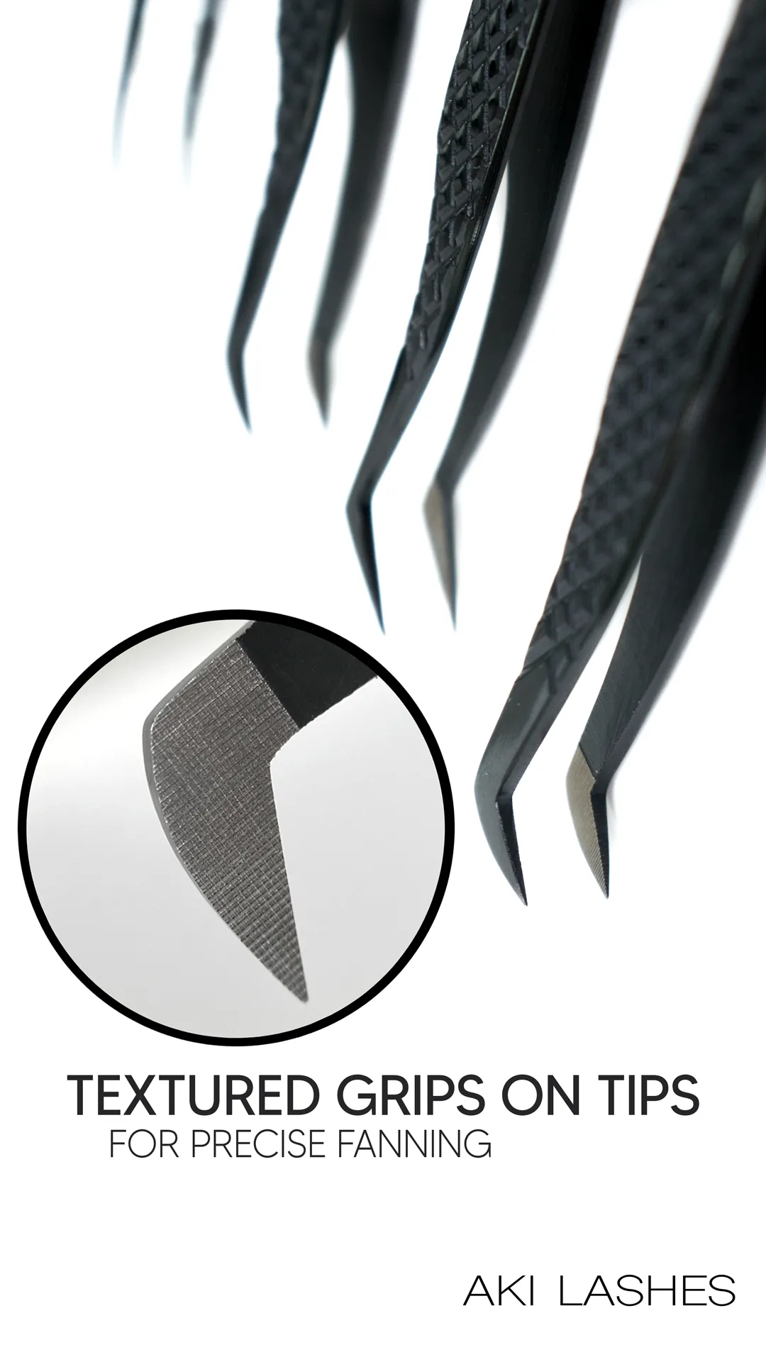 Pro Grip Tweezer Set - Set of 3 Fiber Tip Tweezers w/ Magnetic Case
