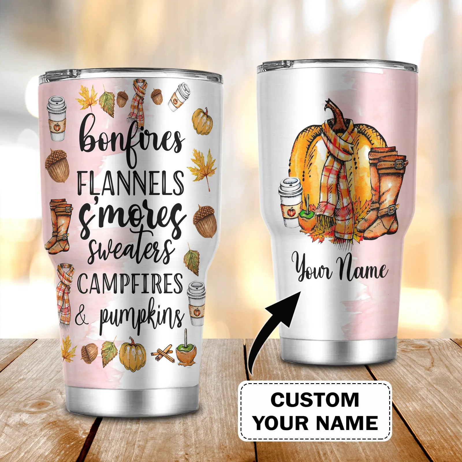 Pumpkins - Custom Tumbler - Loop - Dp98 - Dp363
