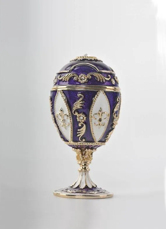 Purple Faberge Egg with chicken