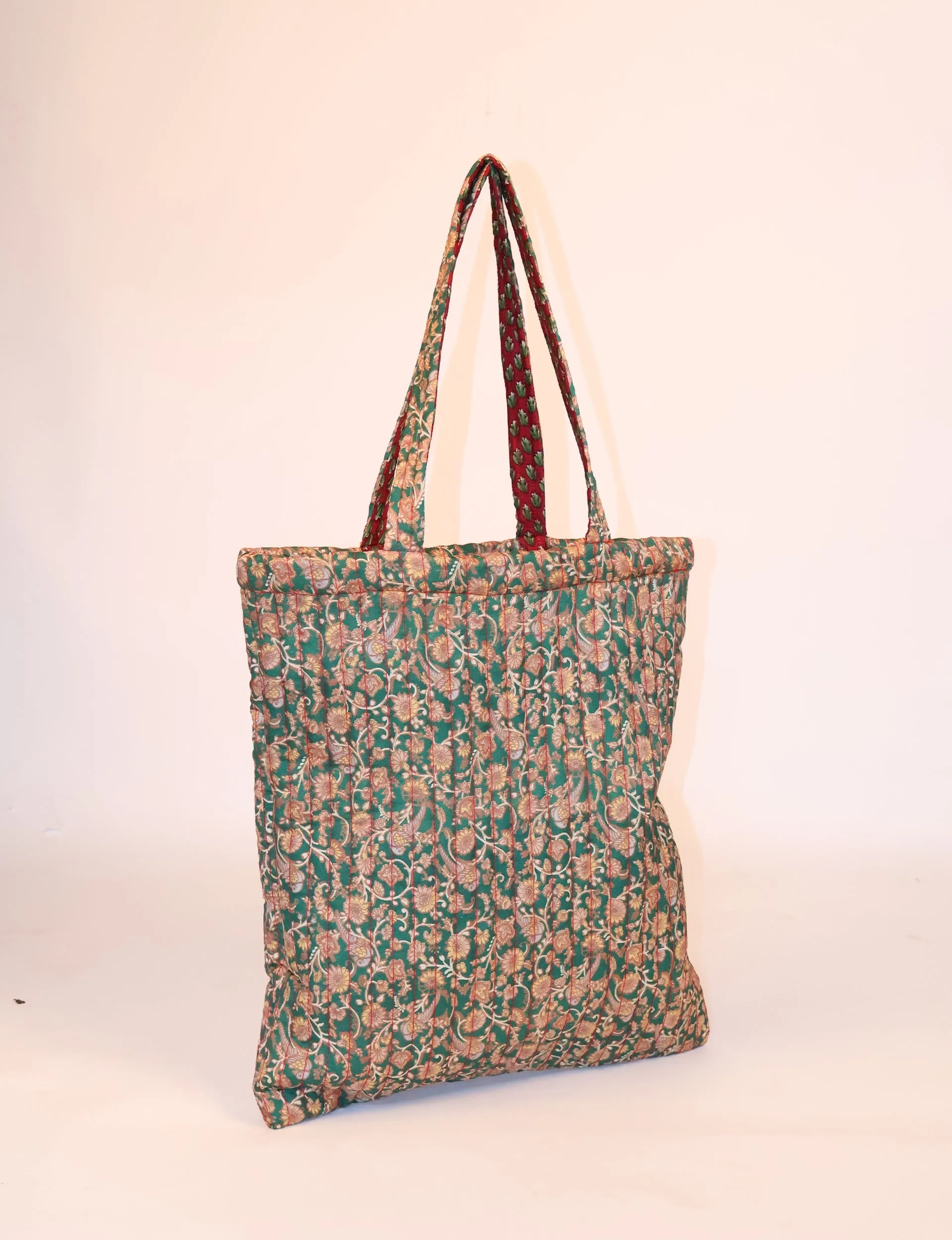 QUILTED SHOPPER BAG