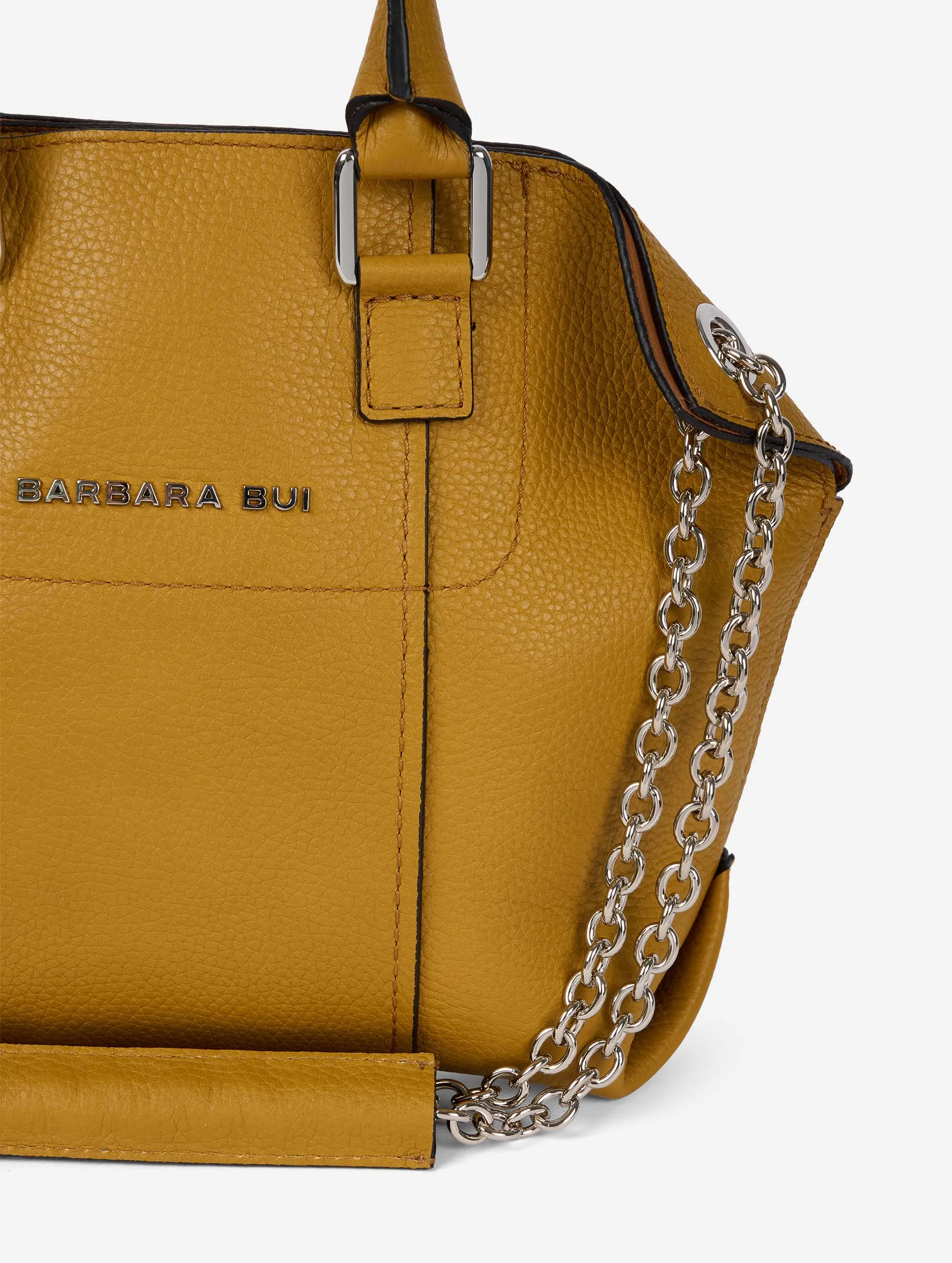 "Little Chamallow" bag in mustard leather
