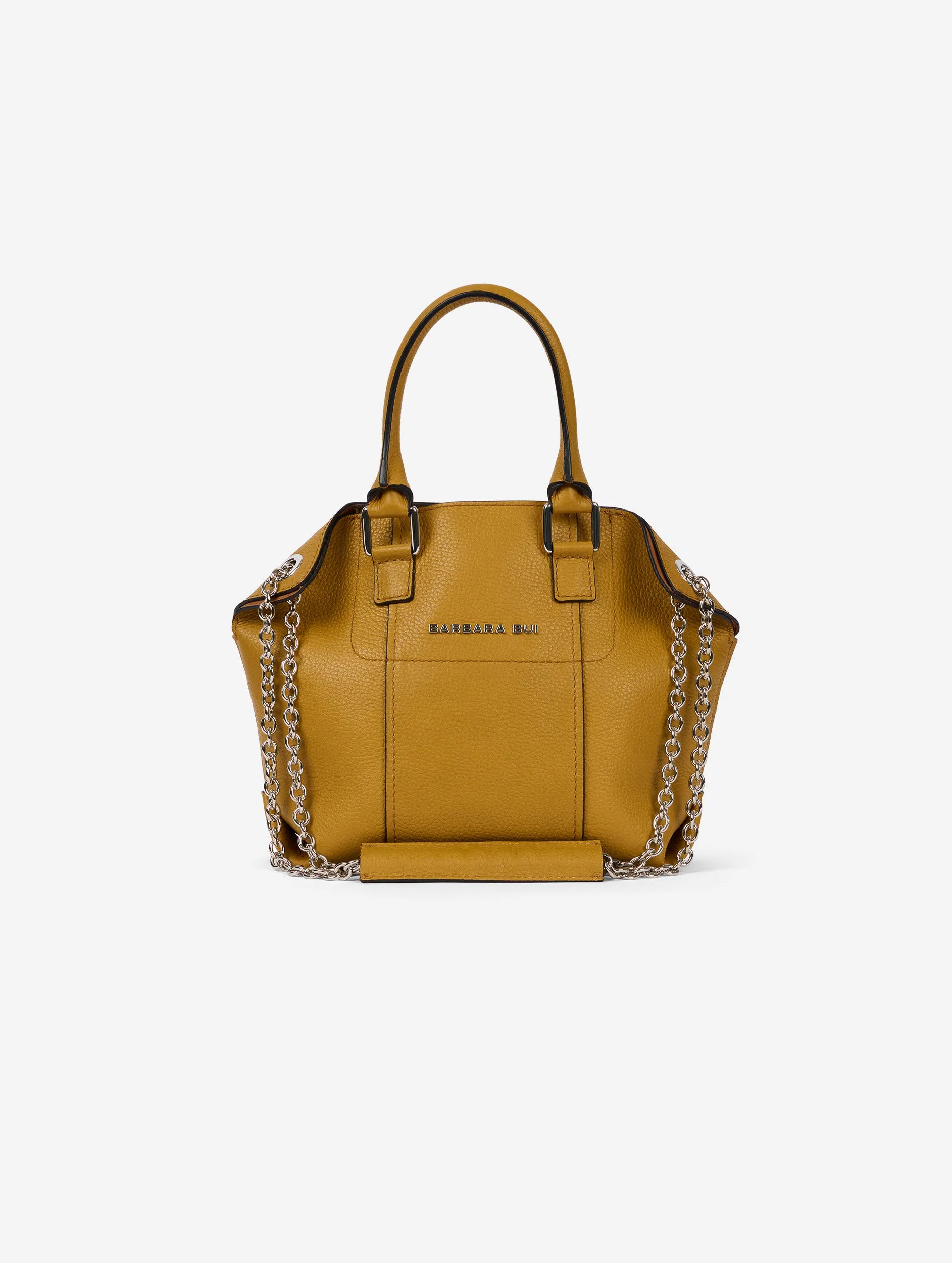 "Little Chamallow" bag in mustard leather