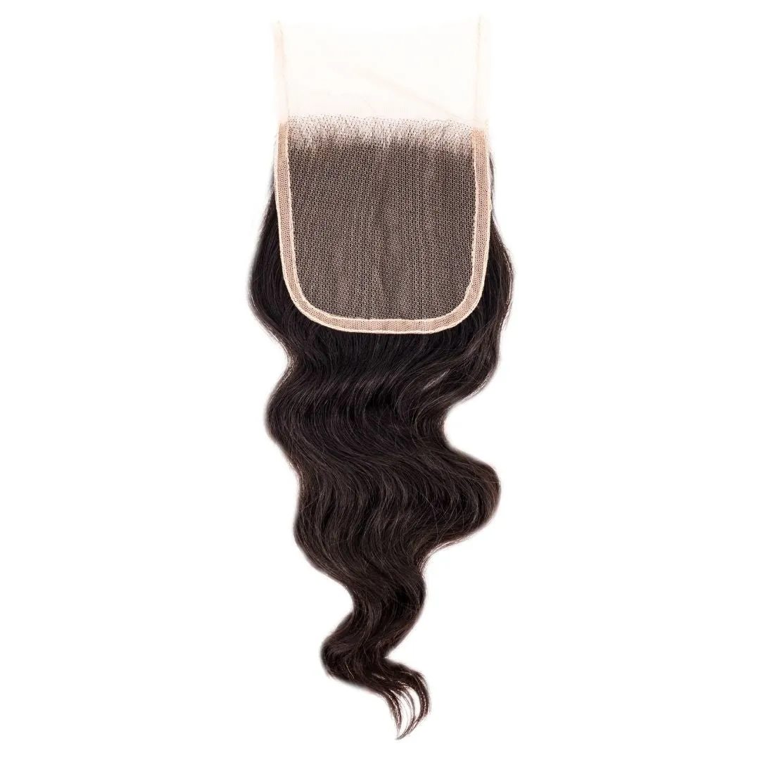 Raw Indian Wavy Closure 4" x 4"