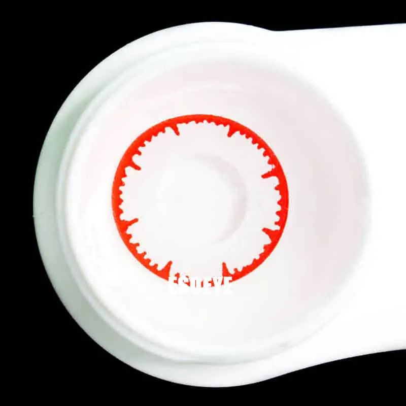 Red floret Halloween Contact Lenses Yearly
