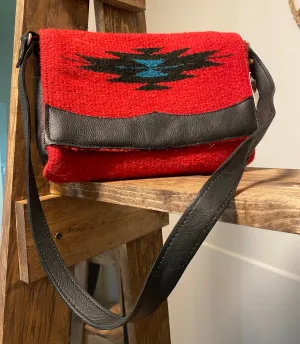 Red Wool Wayne Purse